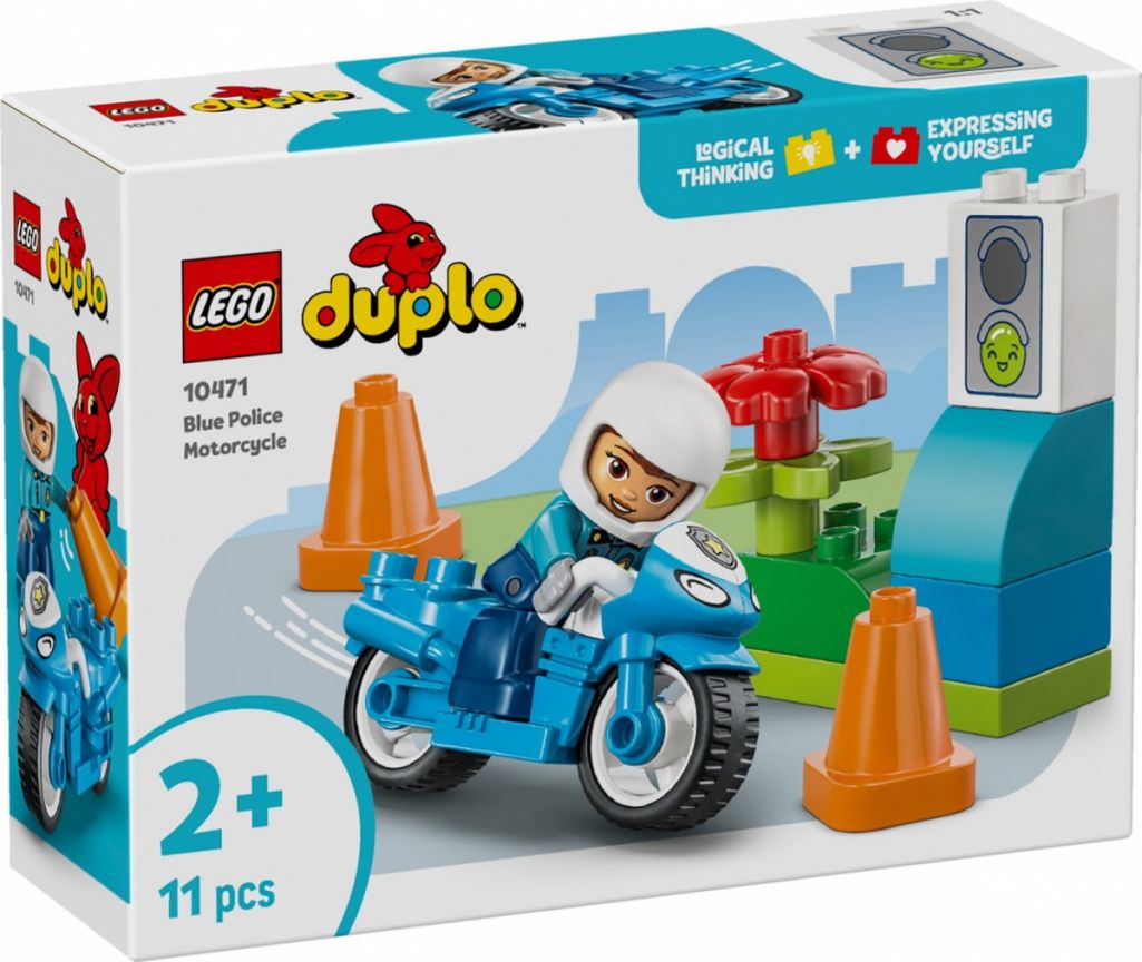 Lego Duplo Niebieski Motocykl Policyjny 10471