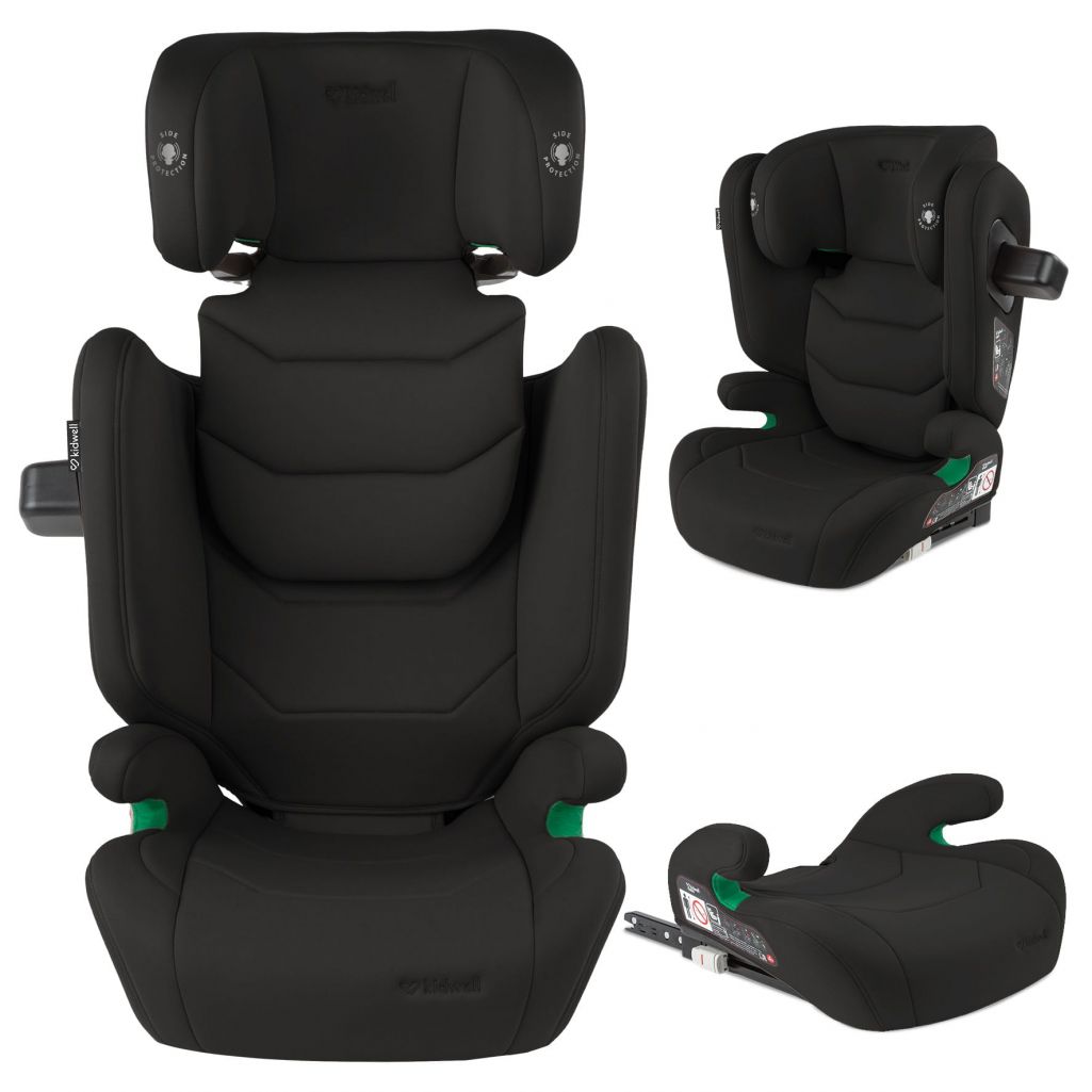Kidwell Fotelik samochodowy TENDO BLACK 100-150cm ISOFIX