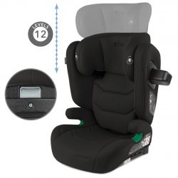 Kidwell Fotelik samochodowy TENDO BLACK 100-150cm ISOFIX