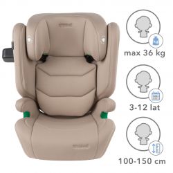 Kidwell Fotelik samochodowy TENDO BEIGE 100-150cm ISOFIX