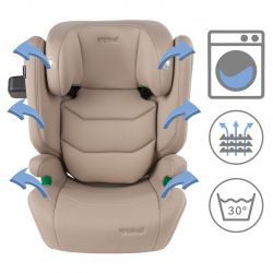 Kidwell Fotelik samochodowy TENDO BEIGE 100-150cm ISOFIX
