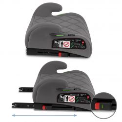 Kidwell Fotelik samochodowy/ podkładka boster REMO GRAY isofix i-Size