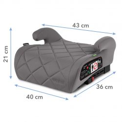 Kidwell Fotelik samochodowy/ podkładka boster REMO GRAY isofix i-Size