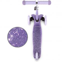 Kidwell Hulajnoga balansowa UNO Glitter Violet led koła