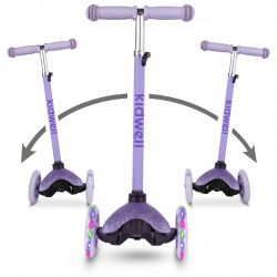 Kidwell Hulajnoga balansowa UNO Glitter Violet led koła