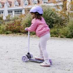 Kidwell Hulajnoga balansowa UNO Glitter Violet led koła