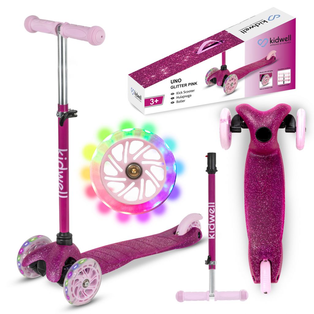 Kidwell Hulajnoga balansowa UNO Glitter Pink