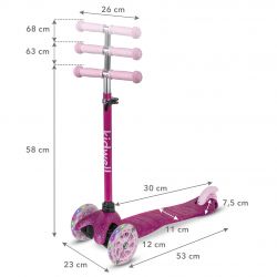 Kidwell Hulajnoga balansowa UNO Glitter Pink
