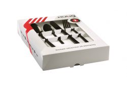 Komplet Sztućców Kulig Piano Black 24 Sztuki W Pudełku 29491