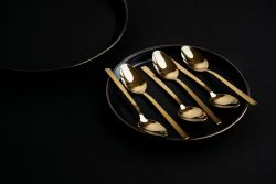 Komplet Sztućców Kulig Piano Gold 24 Sztuki W Pudełku 29330