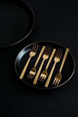 Komplet Sztućców Kulig Piano Gold 24 Sztuki W Pudełku 29330