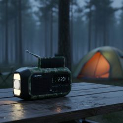 Radio Alarmowe Z Latarką Blaupunkt ER-20GC Zielone