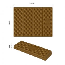 Karimata Kempingowa Do Siedzenia Z Podbiciem Aluminiowym +IXPE Nils NC17105 Brązowa 40 cm