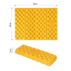 Karimata Kempingowa Do Siedzenia Z Podbiciem Aluminiowym + IXPE Nils NC17105 Żółta 40 cm