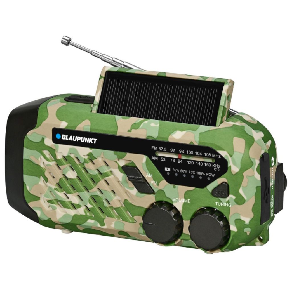 Radio Alarmowe Z Latarką Blaupunkt ER-10GC Zielone Maskowanie