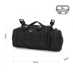 Torba Biodrowa Nils NC3907 Czarna XL