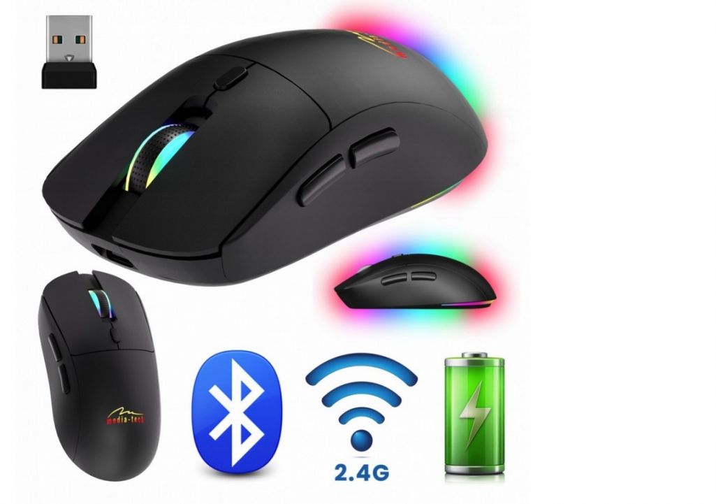 Myszka Bezprzewodowa Bluetooth Media-tech Silent & Rechage MT1124