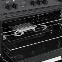 Kuchnia Gazowo-Elektryczna Ravanson KWGE K90 Glass Black