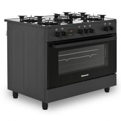 Kuchnia Gazowo-Elektryczna Ravanson KWGE K90 Glass Black