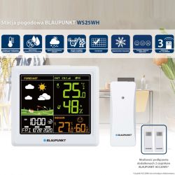 Stacja Pogodowa Blaupunkt WS 25WH Biała