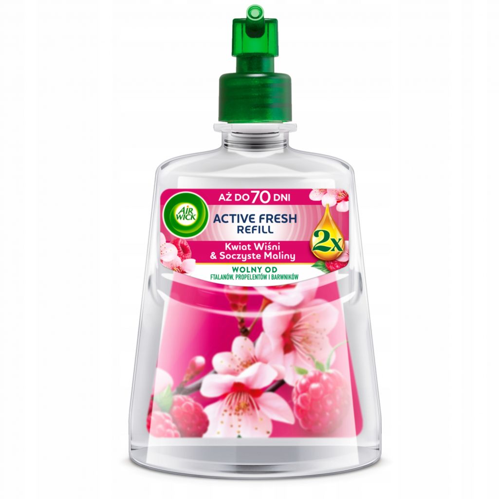 Wkład Air Wick Active Fresh Kwiat Wiśni & Soczyste Maliny 228ml