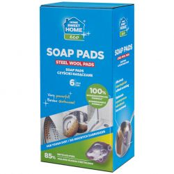 Zmywak Stalowy Home Sweet Home Nasączony Soap Pads 6 Szt