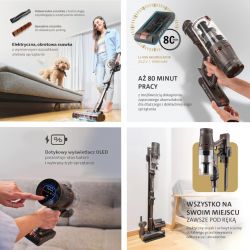 Odkurzacz Pionowy EtaTerier 3W1 Akum. 52479 0000 (25,2V, 500 W, Rura Łamana, Pet, 5 x Ssawki)