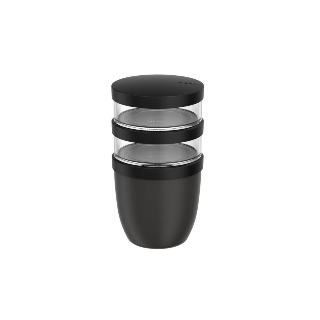Lunchpot Mepal Ellipse 500+200+200 ml Nordic Black