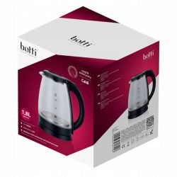 Czajnik Szklany Botti XDM-020 Caldi Czarny 1.8 L 1800 W
