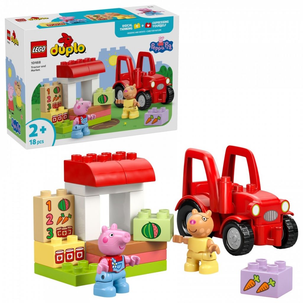Lego Duplo 10468 Peppa Ciągnik I Rynek