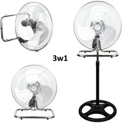 Wentylator Stojący Ravanson WT 7046 3w1 Biurkowy Cyrkurator 45cm (Metalowy, 80W)