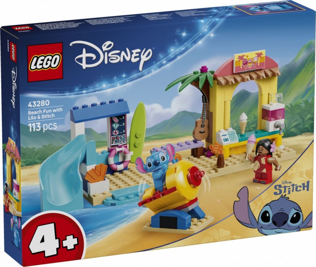 LEGO Disney 43280 Zabawa Na Plaży Z Lilo I Stitchem