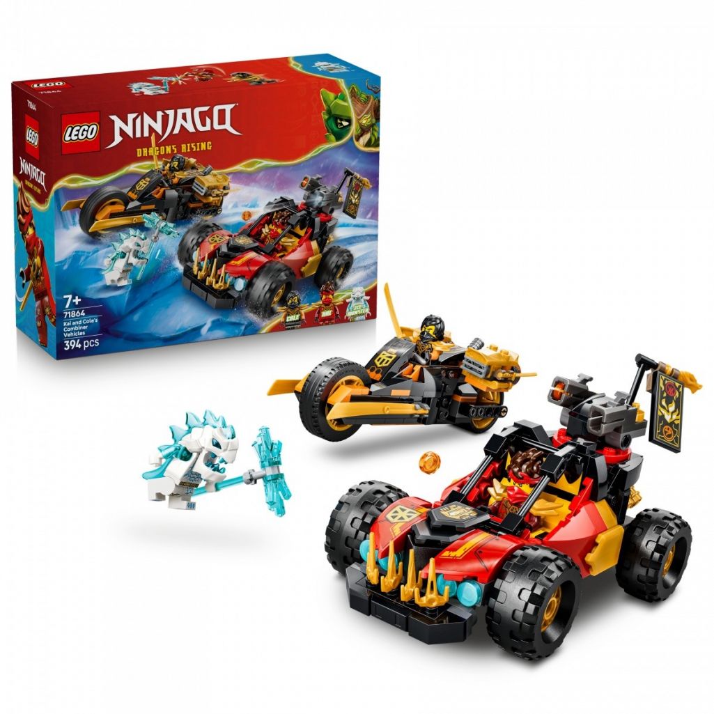 LEGO Ninjago 71864 Wielofunkcyjne Pojazdy Kaia I Cole’a