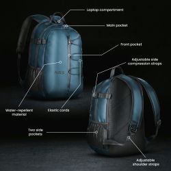 Plecak Podróżny Niebieski Nils NC4501 20 l