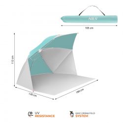 Parasol Parawan Plażowy 2w1 Nils NC4803