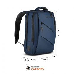 Plecak Na Laptop Nils NC4502 Z USB Niebieski 15 l
