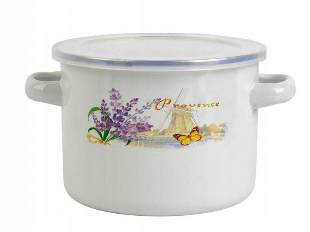 Garnek Emaliowany Koko 16cm Młyn 2l
