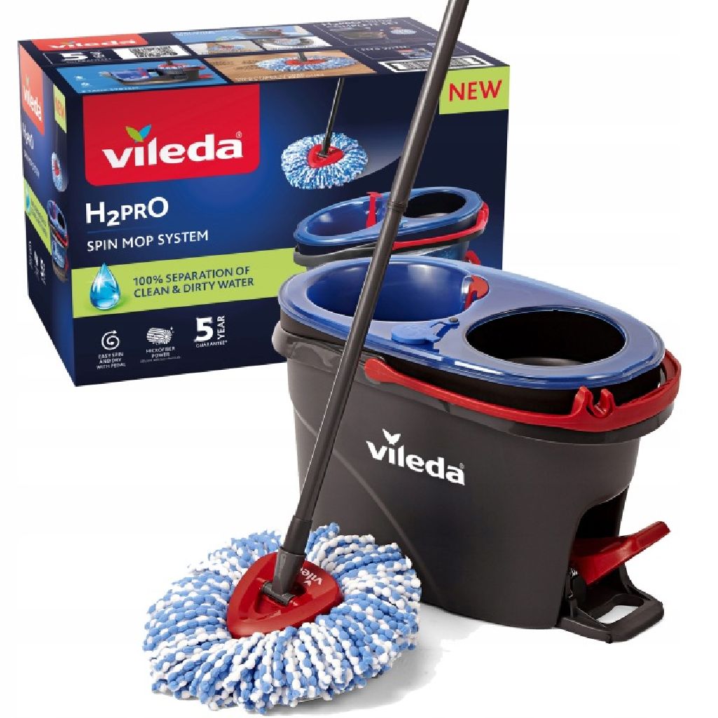 Mop Zestaw Obrotowy Vileda Turbo H2PRO