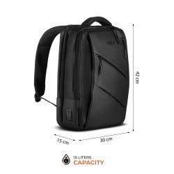 Plecak Na Laptopa Z USB Nils NC4502 Czarny 15 l