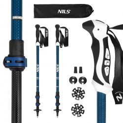 Kije Trekkingowe Nils TK8601 Blue Aluminiowe
