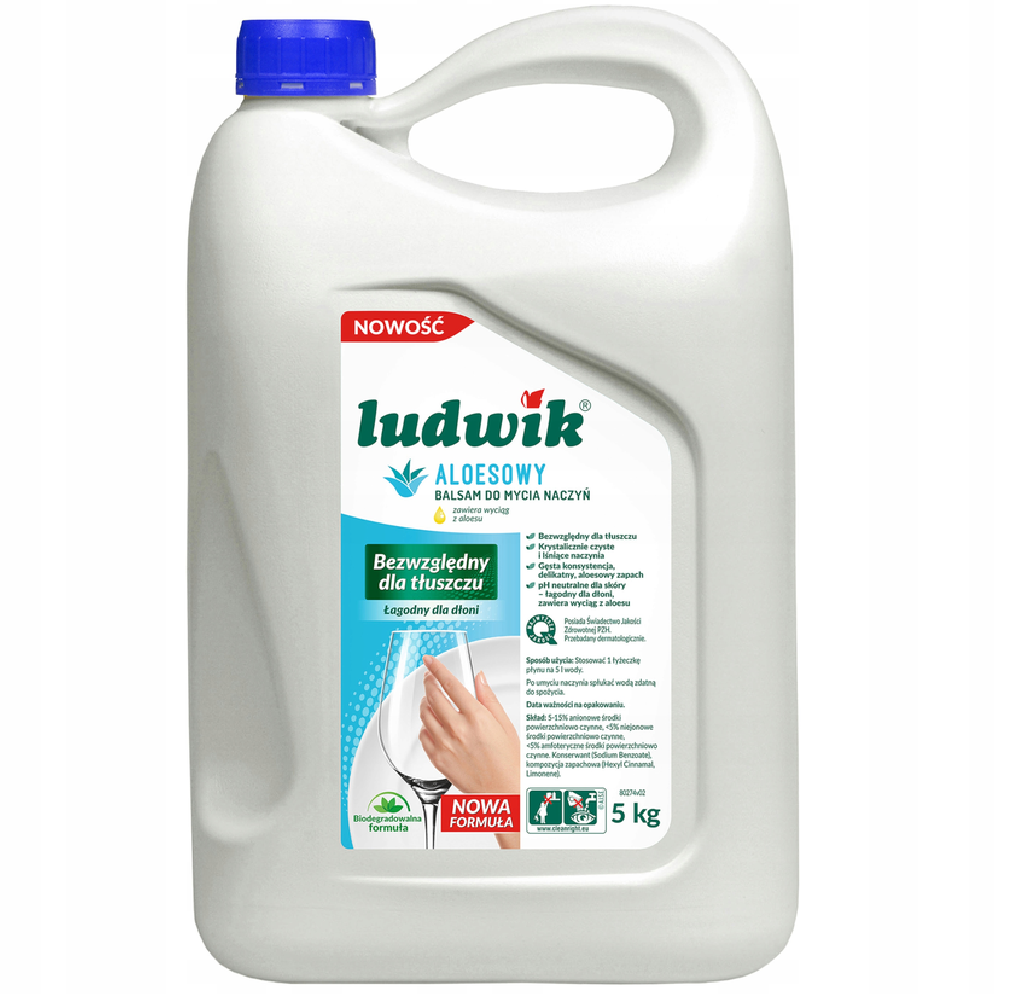 Płyn Do Naczyń Ludwik Aloesowy 5 L