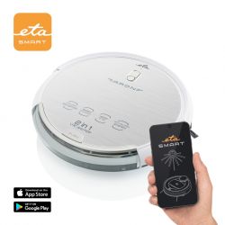 Odkurzacz Automatyczny ETA Aron Biały 2W1 3512 90000 (Odkurzacz/Mop, Stacja, Smart)