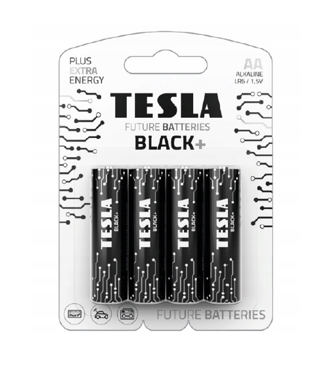 Bateria Tesla Black+ AA LR6 /4szt Blister 859418339662 Gruby
