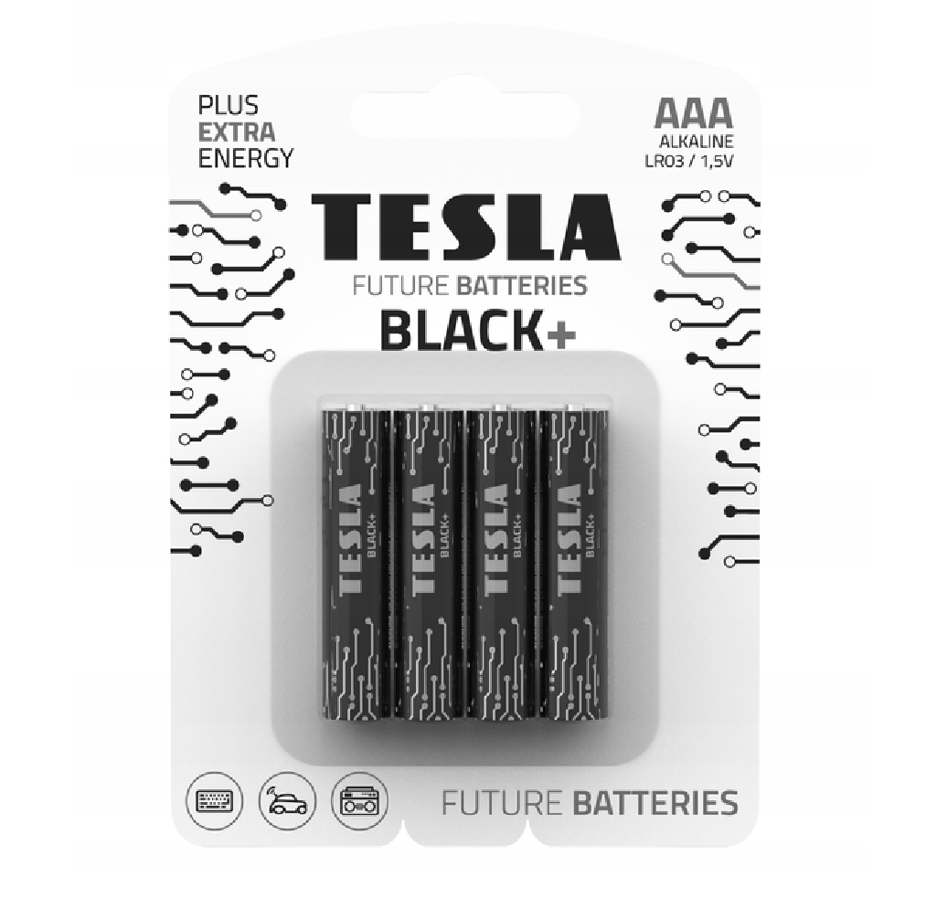 Bateria Tesla Black+ AAA LR3 /4szt Blister 859418339667