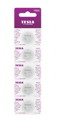 Bateria Tesla Specjalistyczna CR2025 /5szt Blister 859418339737