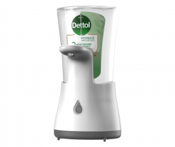 Dettol Bezdotykowy Aplikator Mydła Do Rąk W Płynie Aloes I Bambus Komplet (Dozownik Plus Refill) 250 ml