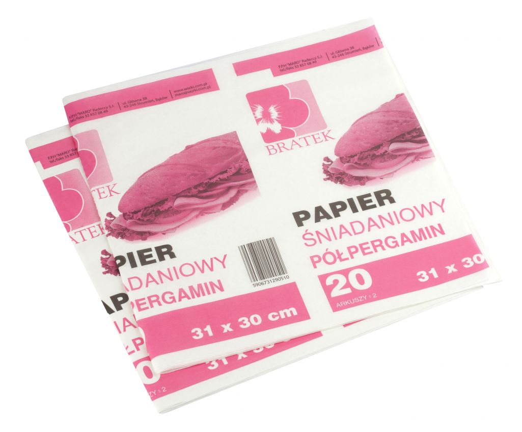 Papier Śniadaniowy Składanka Bratek 20szt