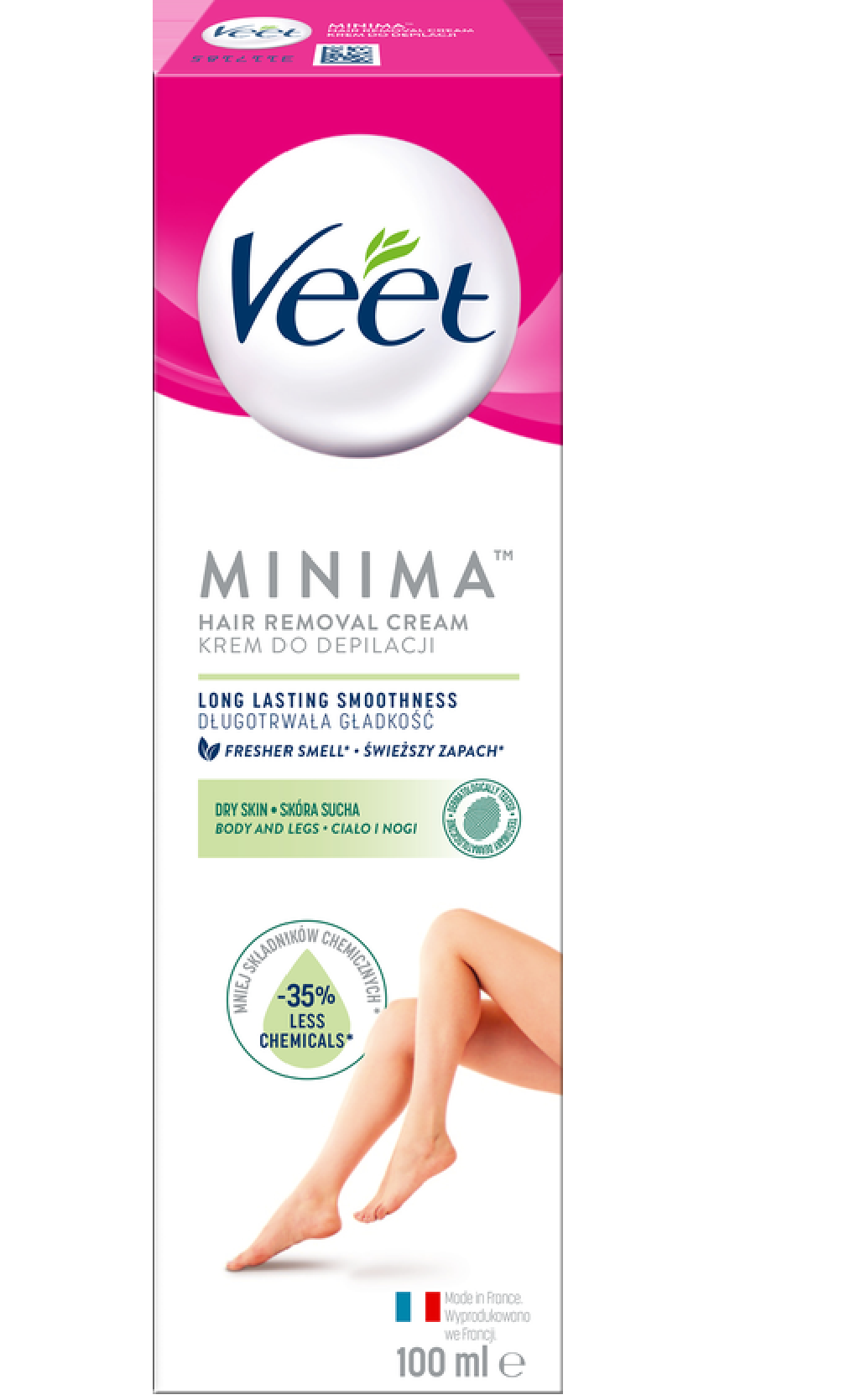 Veet Minima Krem Do Depilacji 3 Min. Dla Skóry Suchej 100 ml