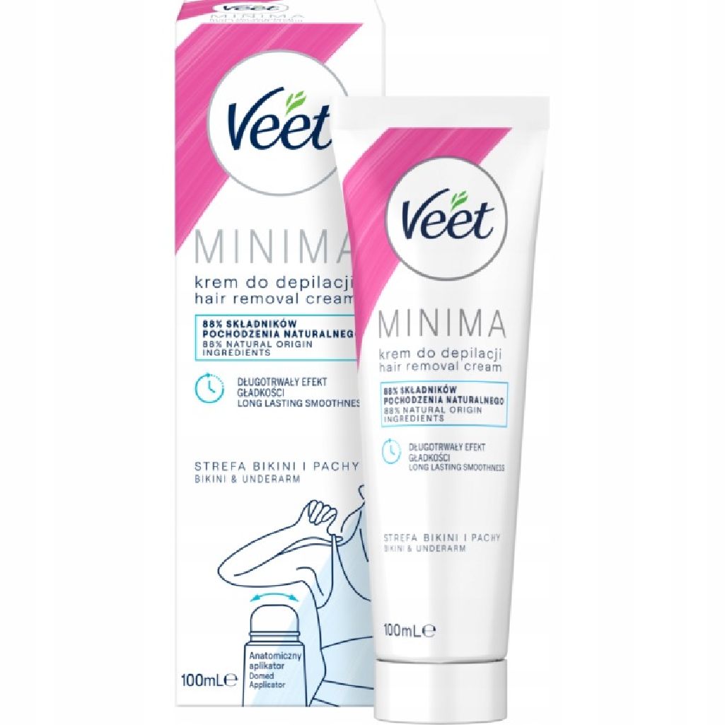 Veet Minima Krem Do Depilacji Bikini I Pach Z Aplikatorem Do Skóry Wrażliwwj 100 ml