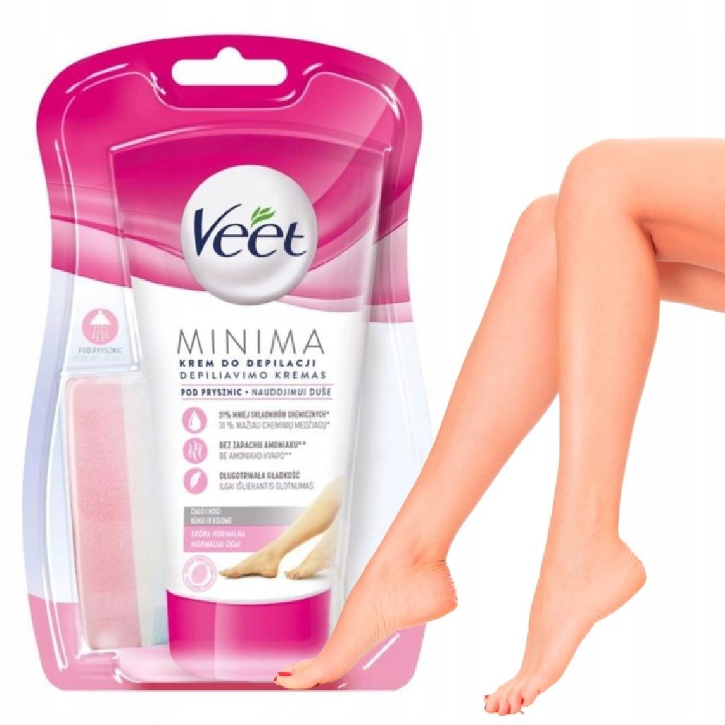 Veet Minima Krem Do Depilacji Pod Prysznic Dla Skóry Normalnej 135 ml